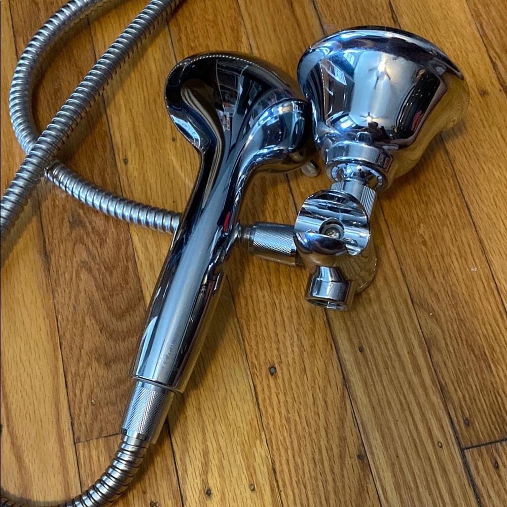 Chrome hand held & head Bathroom shower set Accessories new no box - Picture 7 of 11